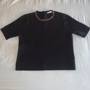 Zara Size Small Black Dressy Top